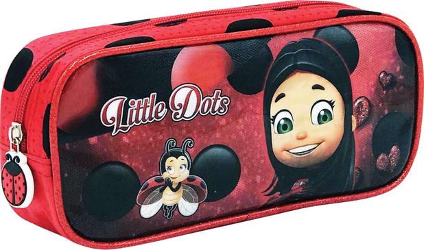 Estojo Tecido Little DOTS MD 1ZIPER Vermelho KIT Menor preço em Estojo Tecido Little DOTS MD 1ZIPER Vermelho KIT