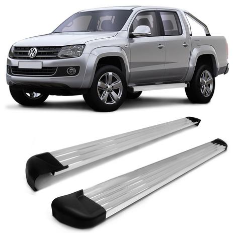 Estribo Amarok Cabine Dupla 10 11 12 13 14 15 16 17 18 19 20 Prata Polido Plataforma Lateral - Track Menor preço em Estribo Amarok Cabine Dupla 10 11 12 13 14 15 16 17 18 19 20 Prata Polido Plataforma Lateral - Track