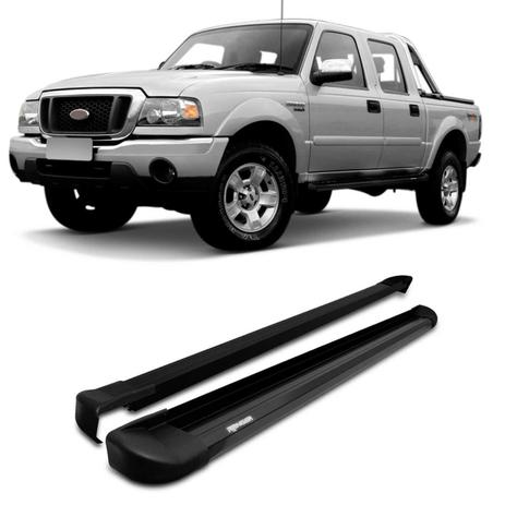 Estribo Ford Ranger 98 99 00 01 02 03 04 05 06 07 08 09 10 11 Preto Alumínio Plataforma Lateral VF Menor preço em Estribo Ford Ranger 98 99 00 01 02 03 04 05 06 07 08 09 10 11 Preto Alumínio Plataforma Lateral VF