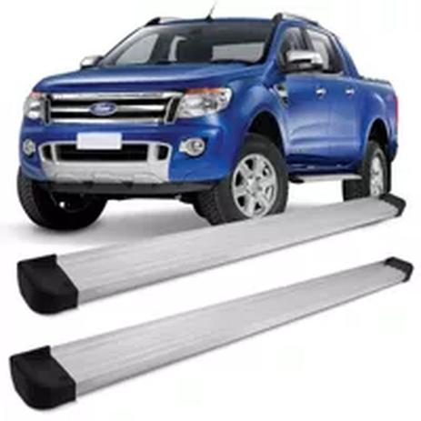 Estribo lat. aluminio cromado ranger 2013 acima cab. dupla - Track Menor preço em Estribo lat. aluminio cromado ranger 2013 acima cab. dupla - Track