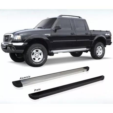 Estribo lat. aluminio cromado ranger 98/12 cab. dupla - Track Menor preço em Estribo lat. aluminio cromado ranger 98/12 cab. dupla - Track