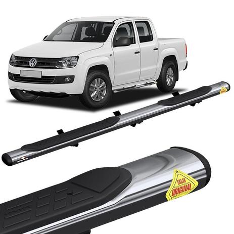 Estribo Lateral Amarok 2010 a 2018 Oval Cromado Keko K1 Menor preço em Estribo Lateral Amarok 2010 a 2018 Oval Cromado Keko K1