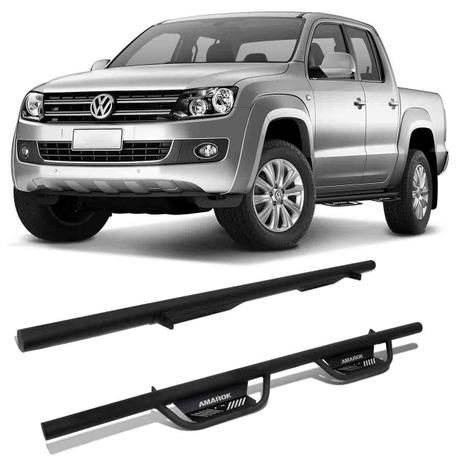 Estribo Lateral Amarok 2010 A 2019 CD Tubular Bigfoot Off Road Preto Fosco Modelo Original - Ck Menor preço em Estribo Lateral Amarok 2010 A 2019 CD Tubular Bigfoot Off Road Preto Fosco Modelo Original - Ck