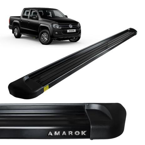 Estribo Lateral Amarok 2010 a 2020 Aluminio Preto Track Menor preço em Estribo Lateral Amarok 2010 a 2020 Aluminio Preto Track