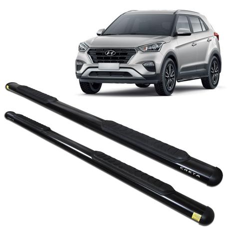 Estribo Lateral Creta 2017 a 2019 Oblongo Oval Preto - Track Menor preço em Estribo Lateral Creta 2017 a 2019 Oblongo Oval Preto - Track