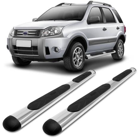 Estribo Lateral Ecosport 2003 2004 2005 2006 2007 2008 2009 2010 2011 2012 Cromado Oblongo Oval Bepo Menor preço em Estribo Lateral Ecosport 2003 2004 2005 2006 2007 2008 2009 2010 2011 2012 Cromado Oblongo Oval Bepo