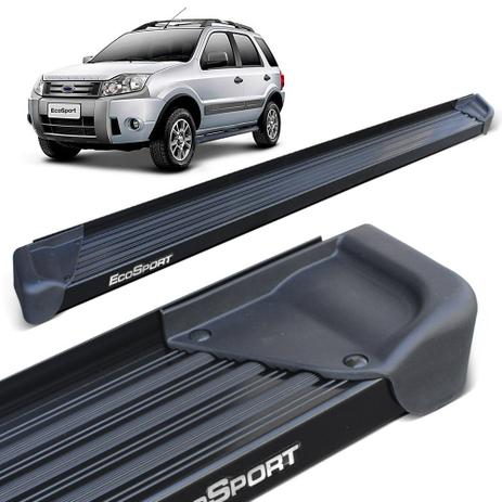 Estribo Lateral Ecosport 2003 a 2012 Aluminio Preto A3 - Gtnox Menor preço em Estribo Lateral Ecosport 2003 a 2012 Aluminio Preto A3 - Gtnox