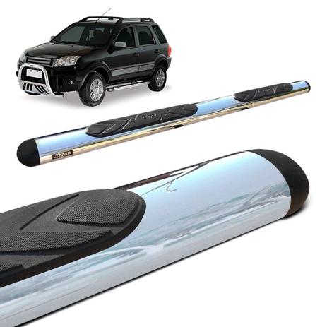 Estribo Lateral Ecosport 2003 a 2012 Oblongo Cromado Bepo Menor preço em Estribo Lateral Ecosport 2003 a 2012 Oblongo Cromado Bepo