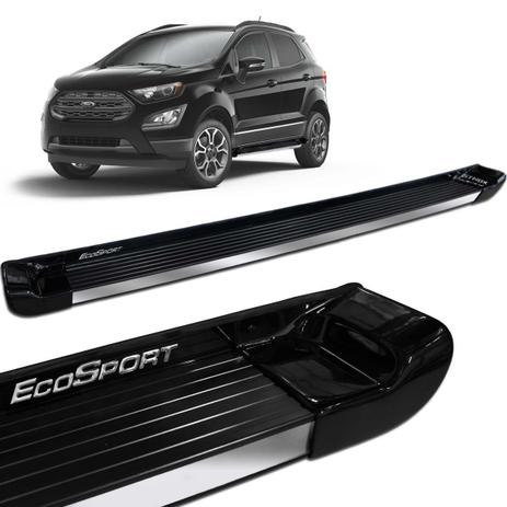 Estribo Lateral Ecosport 2013 a 2019 Preto Ebony Personalizado - Gtnox Menor preço em Estribo Lateral Ecosport 2013 a 2019 Preto Ebony Personalizado - Gtnox
