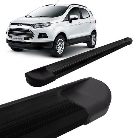 Estribo Lateral Ford Ecosport 2013 a 2018 Alumínio Preto VF Menor preço em Estribo Lateral Ford Ecosport 2013 a 2018 Alumínio Preto VF