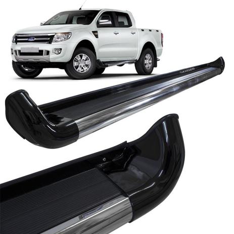 Estribo Lateral Ford Ranger 2013 a 2020 Preto Gales Personalizado Menor preço em Estribo Lateral Ford Ranger 2013 a 2020 Preto Gales Personalizado