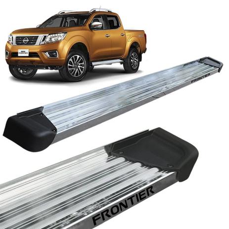 Estribo Lateral Frontier 2017 a 2019 Aluminio Polido A3 - Gtnox Menor preço em Estribo Lateral Frontier 2017 a 2019 Aluminio Polido A3 - Gtnox