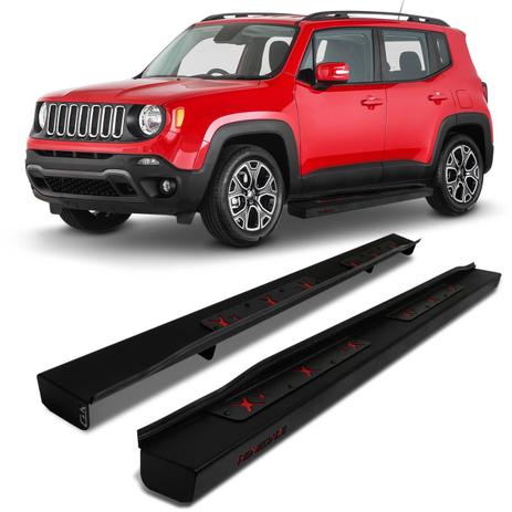 Estribo Lateral Jeep Renegade 2015 2016 2017 2018 2019 Steel Carbon Preto Modelo Original - Ck Menor preço em Estribo Lateral Jeep Renegade 2015 2016 2017 2018 2019 Steel Carbon Preto Modelo Original - Ck
