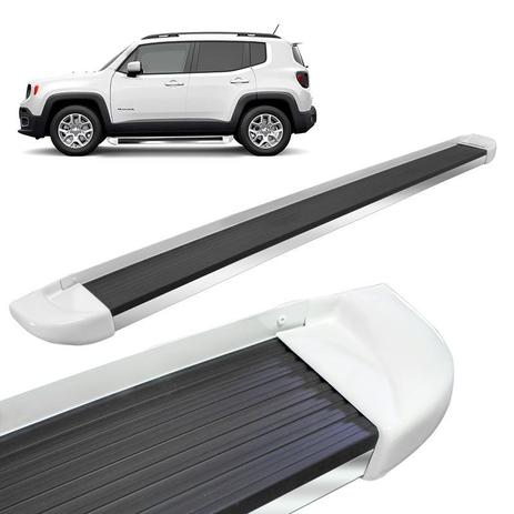Estribo Lateral Jeep Renegade 2015 a 2018 Branco Ambiente Stribus Menor preço em Estribo Lateral Jeep Renegade 2015 a 2018 Branco Ambiente Stribus