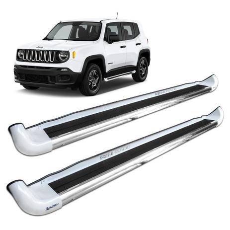 Estribo Lateral Jeep Renegade 2016 a 2019 Branco Ambiente Autech Menor preço em Estribo Lateral Jeep Renegade 2016 a 2019 Branco Ambiente Autech