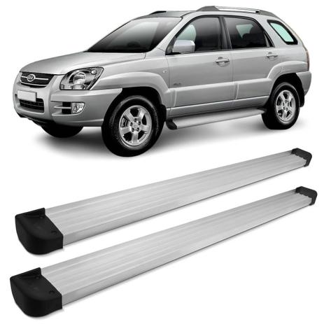 Estribo Lateral Kia Sportage 2009 2010 Plataforma Alumínio Ponteira Preta Original - Ck Menor preço em Estribo Lateral Kia Sportage 2009 2010 Plataforma Alumínio Ponteira Preta Original - Ck
