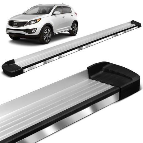 Estribo Lateral Kia Sportage 2010 a 2013 Aluminio Polido Bepo Menor preço em Estribo Lateral Kia Sportage 2010 a 2013 Aluminio Polido Bepo