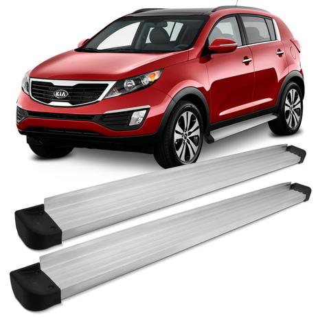 Estribo Lateral Kia Sportage 2012 a 2015 Plataforma Alumínio Ponteira Preta Original - Ck Menor preço em Estribo Lateral Kia Sportage 2012 a 2015 Plataforma Alumínio Ponteira Preta Original - Ck