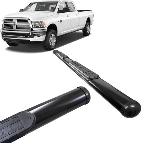 Estribo Lateral Oblongo Dodge Ram 2012 a 2014 Preto VF Menor preço em Estribo Lateral Oblongo Dodge Ram 2012 a 2014 Preto VF