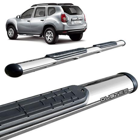 Estribo lateral Oblongo Renault Duster Cromado - Vf Menor preço em Estribo lateral Oblongo Renault Duster Cromado - Vf