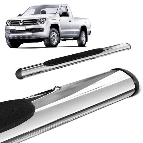 Estribo Lateral Oval Amarok CS 2010 a 2020 Oblongo Cromado - Gtnox Menor preço em Estribo Lateral Oval Amarok CS 2010 a 2020 Oblongo Cromado - Gtnox