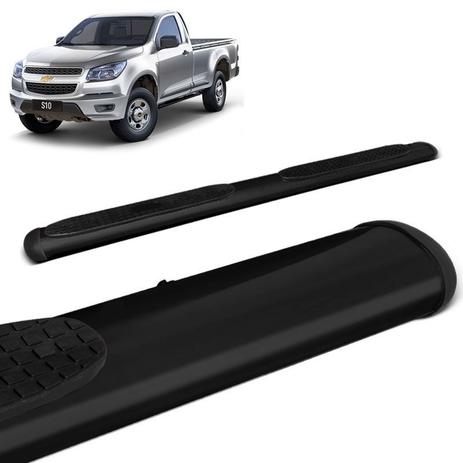 Estribo Lateral Oval Oblongo S10 2012/2017 Simples Preto - Gtnox Menor preço em Estribo Lateral Oval Oblongo S10 2012/2017 Simples Preto - Gtnox