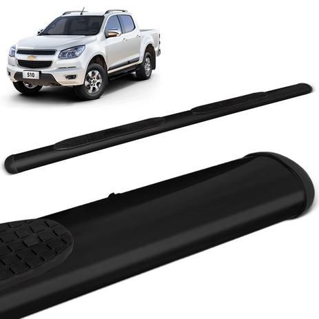 Estribo Lateral Oval S10 2012 a 2019 Tubolar Oblongo Preto - Gtnox Menor preço em Estribo Lateral Oval S10 2012 a 2019 Tubolar Oblongo Preto - Gtnox