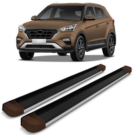Estribo Lateral Personalizado Hyundai Creta 2017 e 2018 Ponteiras Bronze Terra - Ck Menor preço em Estribo Lateral Personalizado Hyundai Creta 2017 e 2018 Ponteiras Bronze Terra - Ck