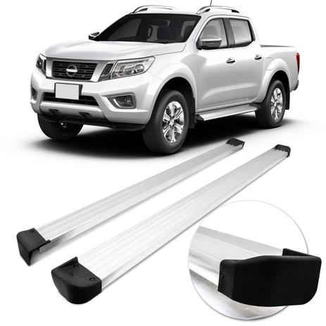 Estribo Lateral Personalizado Nissan Frontier 2017 e 2018 Prata - Ck Menor preço em Estribo Lateral Personalizado Nissan Frontier 2017 e 2018 Prata - Ck