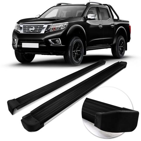 Estribo Lateral Personalizado Nissan Frontier 2017 e 2018 Preto - Ck Menor preço em Estribo Lateral Personalizado Nissan Frontier 2017 e 2018 Preto - Ck
