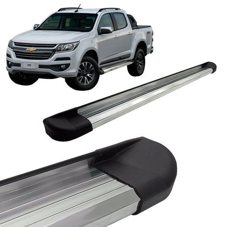 Estribo Lateral Plataforma em Alumínio Para Nova S10 2012/2017 - Vf Menor preço em Estribo Lateral Plataforma em Alumínio Para Nova S10 2012/2017 - Vf