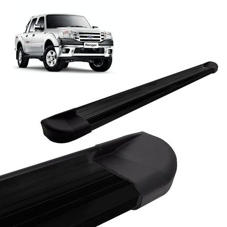 Estribo Lateral Ranger CD 1996 a 2012 Aluminio Preto VF Menor preço em Estribo Lateral Ranger CD 1996 a 2012 Aluminio Preto VF