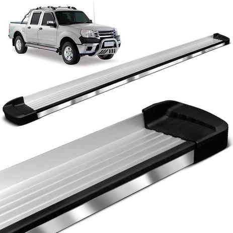 Estribo Lateral Ranger CD 1998 a 2012 Aluminio Elegance Bepo Menor preço em Estribo Lateral Ranger CD 1998 a 2012 Aluminio Elegance Bepo