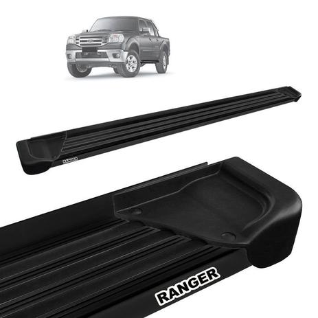 Estribo Lateral Ranger CD 1998 a 2012 Aluminio Preto A1 - Gtnox Menor preço em Estribo Lateral Ranger CD 1998 a 2012 Aluminio Preto A1 - Gtnox