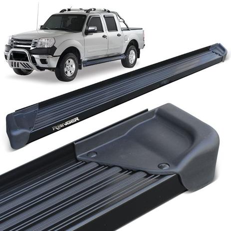 Estribo Lateral Ranger CD 1998 a 2012 Aluminio Preto A3 - Gtnox Menor preço em Estribo Lateral Ranger CD 1998 a 2012 Aluminio Preto A3 - Gtnox