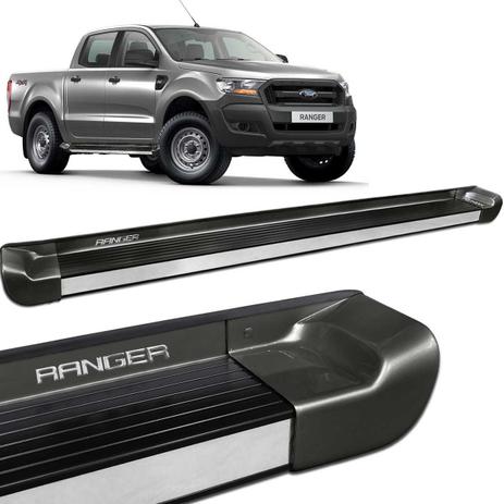 Estribo Lateral Ranger CD 2013 a 2019 Cinza Moscou Personalizado - Gtnox Menor preço em Estribo Lateral Ranger CD 2013 a 2019 Cinza Moscou Personalizado - Gtnox