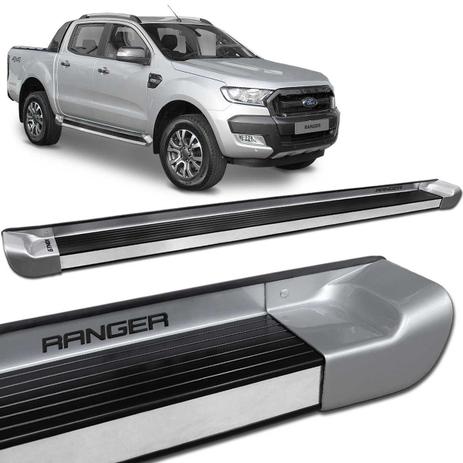 Estribo Lateral Ranger CD 2013 a 2020 Prata Geada Personalizado - Gtnox Menor preço em Estribo Lateral Ranger CD 2013 a 2020 Prata Geada Personalizado - Gtnox