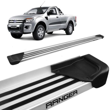 Estribo Lateral Ranger CS 2013 a 2019 Aluminio Natural A1 - Gtnox Menor preço em Estribo Lateral Ranger CS 2013 a 2019 Aluminio Natural A1 - Gtnox