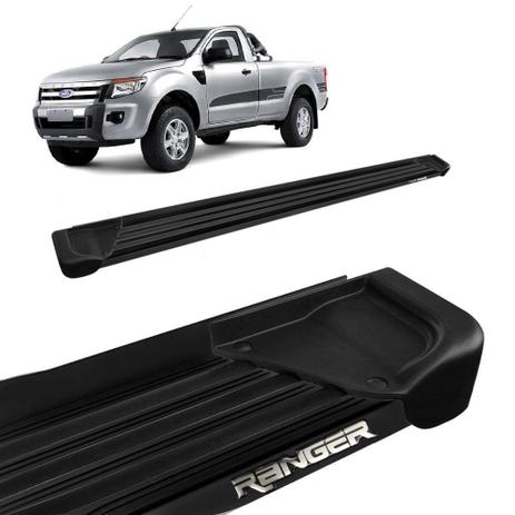 Estribo Lateral Ranger CS 2013 a 2019 Aluminio Preto A1 - Gtnox Menor preço em Estribo Lateral Ranger CS 2013 a 2019 Aluminio Preto A1 - Gtnox