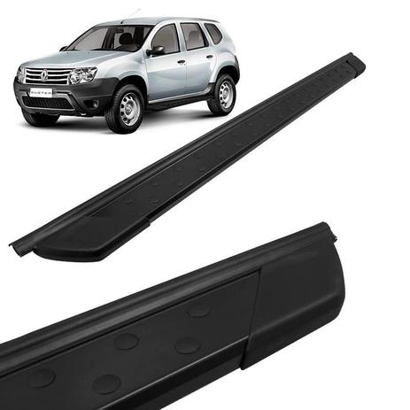 Estribo Lateral Renault Duster 2012 a 2018 Aluminio Preto Bepo Menor preço em Estribo Lateral Renault Duster 2012 a 2018 Aluminio Preto Bepo