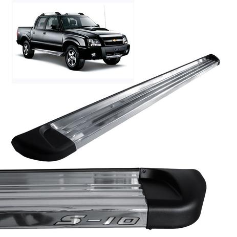 Estribo Lateral S10 1996 a 2011 Aluminio Polido Track Menor preço em Estribo Lateral S10 1996 a 2011 Aluminio Polido Track