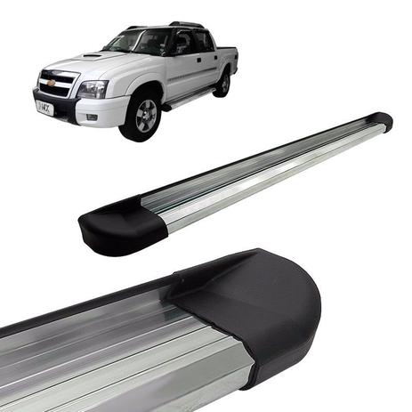 Estribo Lateral S10 CD 1996 a 2011 Aluminio Anodizado VF Menor preço em Estribo Lateral S10 CD 1996 a 2011 Aluminio Anodizado VF
