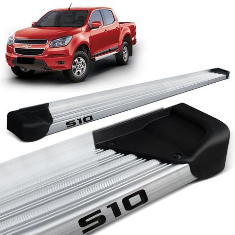 Estribo Lateral S10 CD 2012 a 2020 Aluminio Natural A3 - Gtnox Menor preço em Estribo Lateral S10 CD 2012 a 2020 Aluminio Natural A3 - Gtnox