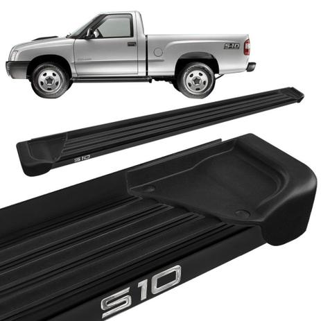 Estribo Lateral S10 CS 1995 a 2011 Aluminio Preto A1 - Gtnox Menor preço em Estribo Lateral S10 CS 1995 a 2011 Aluminio Preto A1 - Gtnox