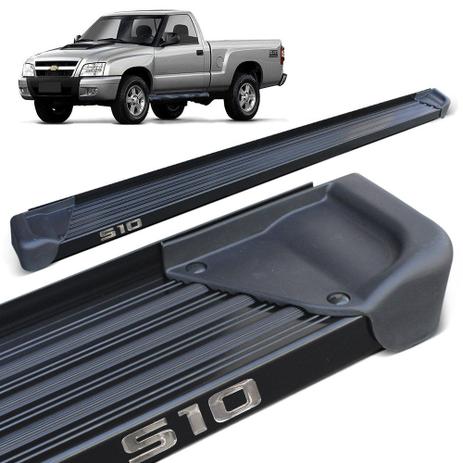 Estribo Lateral S10 CS 1995 a 2011 Aluminio Preto A3 - Gtnox Menor preço em Estribo Lateral S10 CS 1995 a 2011 Aluminio Preto A3 - Gtnox