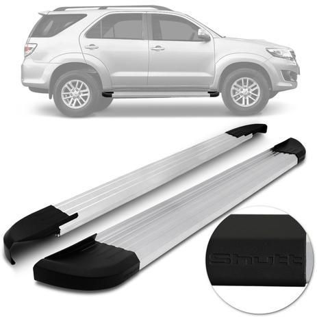 Estribo Lateral Shutt Hilux SW4 2005 A 2015 Alumínio Prata Ponteira Preta Modelo Original Menor preço em Estribo Lateral Shutt Hilux SW4 2005 A 2015 Alumínio Prata Ponteira Preta Modelo Original