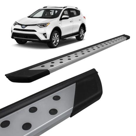 Estribo Lateral Toyota Rav4 2013 a 2018 Alumínio Prata Bepo Menor preço em Estribo Lateral Toyota Rav4 2013 a 2018 Alumínio Prata Bepo