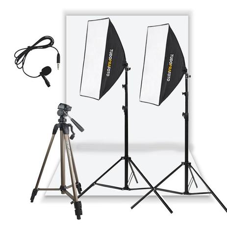 Estúdio Youtuber Completo Iluminação Audio Silver 110v - Tudoprafoto Menor preço em Estúdio Youtuber Completo Iluminação Audio Silver 110v - Tudoprafoto