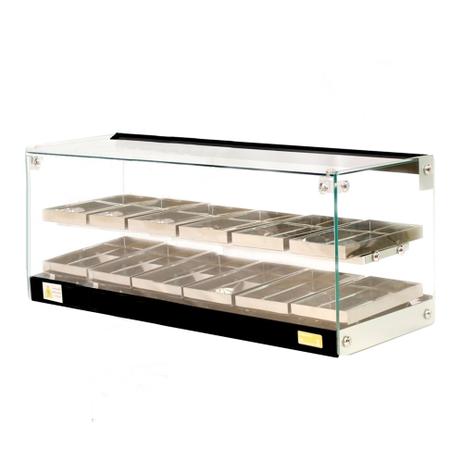 Estufa Beta Luxo p/ salgados Dupla 12 bandejas Preto - Omega - Omega bcd Menor preço em Estufa Beta Luxo p/ salgados Dupla 12 bandejas Preto - Omega - Omega bcd