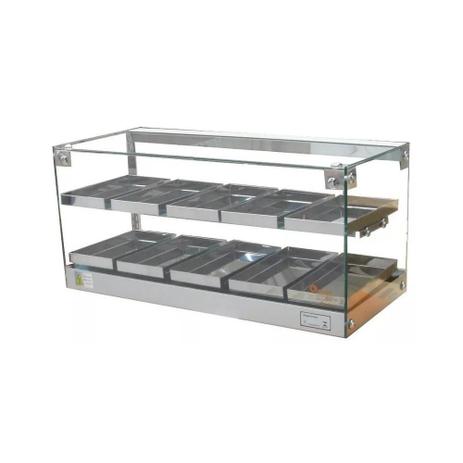 Estufa Beta para salgados de 10 bandejas Dupla Prata - 220V - Omega Menor preço em Estufa Beta para salgados de 10 bandejas Dupla Prata - 220V - Omega